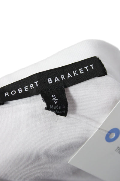 Robert Barakett Mens Basic White Pima Cotton T-Shirt Size S