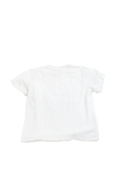 Stella McCartney Kids Unisex Kids Cotton Short Sleeve T-Shirt White Size 4