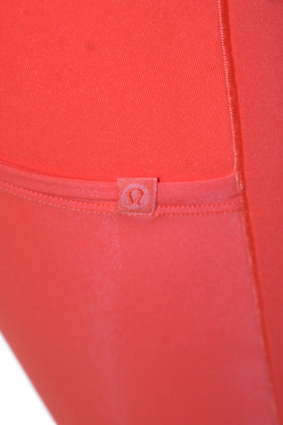 Lululemon Womens Athletic Orange Shorts Size 2