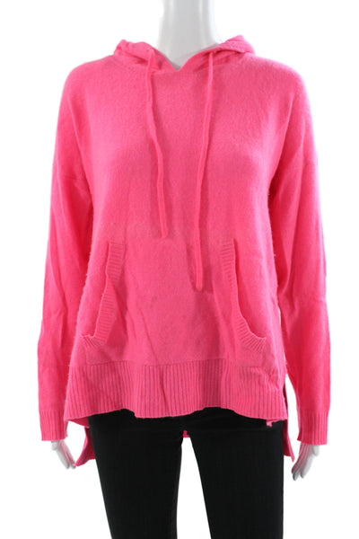 Filoro Womens Pullover Cashmere Crew Neck Long Sleeve Sweater Pink Size S