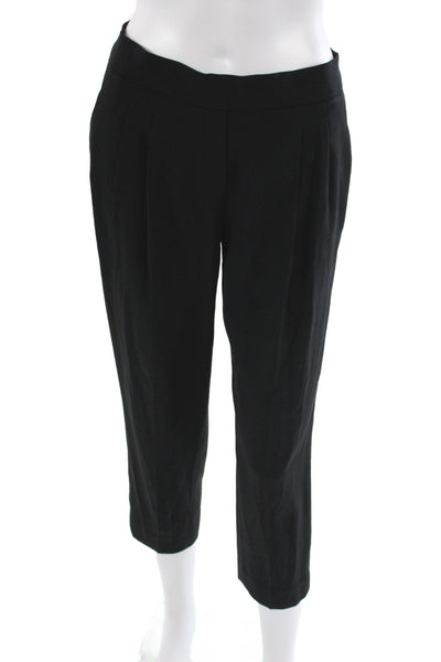 Babaton Womens Black Cropped Pull On Pants Size 2