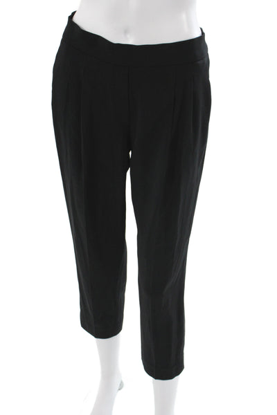 Babaton Womens Black Cropped Pull On Pants Size 2