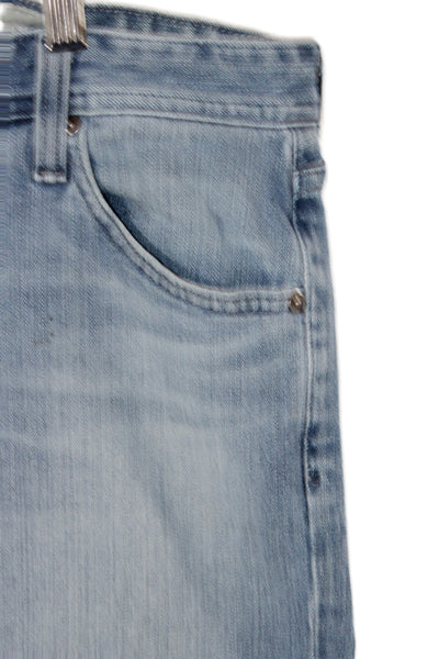 AG Mens Straight Blue Cotton Jeans Size 32