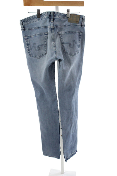 AG Mens Straight Blue Cotton Jeans Size 32