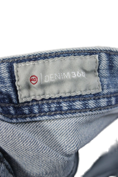 AG Mens Straight Blue Cotton Jeans Size 32