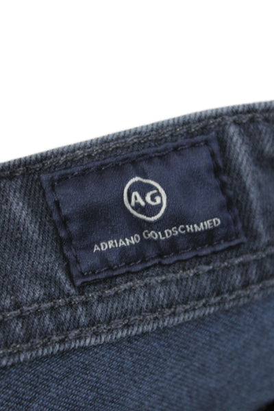 AG Mens Straight Gray Jeans Button Cotton Casual Size 31
