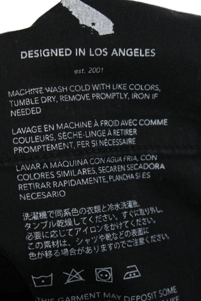 AG Mens Straight Black Cotton Jeans Button Fly Size 31