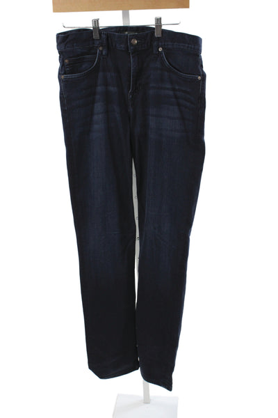 Joes Womens Straight Jeans Blue Mid Rise Button Fly Cotton Casual Size 30