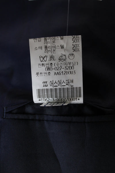 Givenchy Men Blue Classic Blazer Polyester Button Closure Size 42