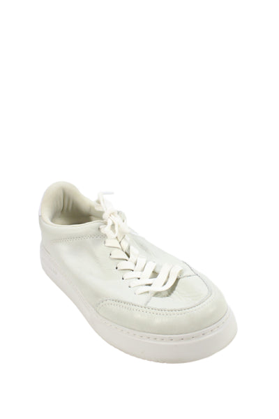 Camper Mens Leather Lace Up Low Top Chunky Sole Sneakers White Size 44