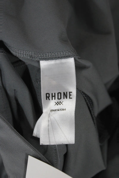 Rhone Mens Chino Pants Gray 100% Polyester Button Closure 31 Inseam Size 33