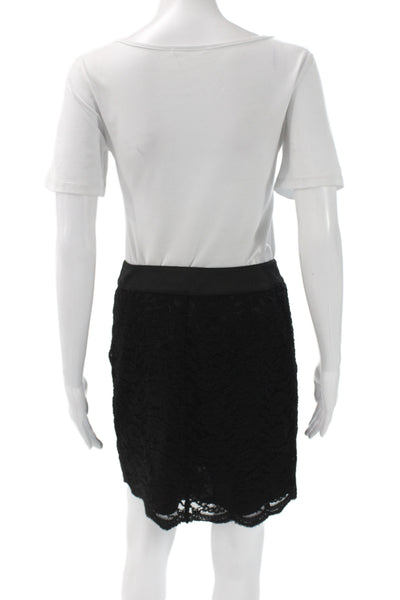 Laundry by Shelli Segal Women Pencil Skirt Black Nylon Knee Length Size 2