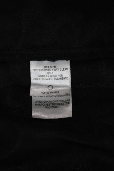 Laundry by Shelli Segal Women Pencil Skirt Black Nylon Knee Length Size 2