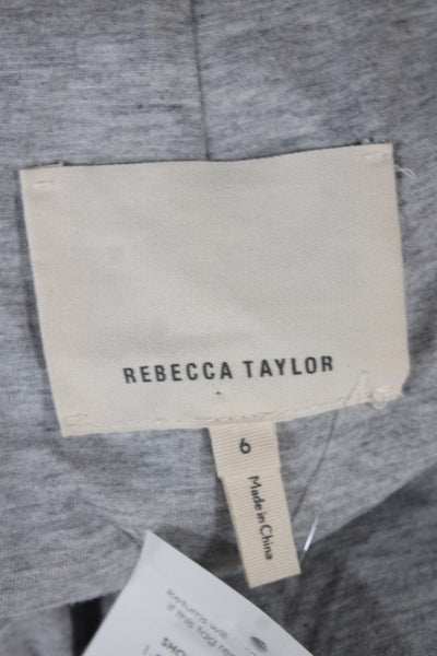 Rebecca Taylor Women Biker Velvet Jacket Pink Zip Long Sleeve Size 6