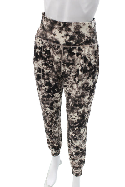 Athleta Womens Black Tie Dye Jogger Pants Pull On Size XS