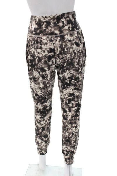Athleta Womens Black Tie Dye Jogger Pants Pull On Size XS