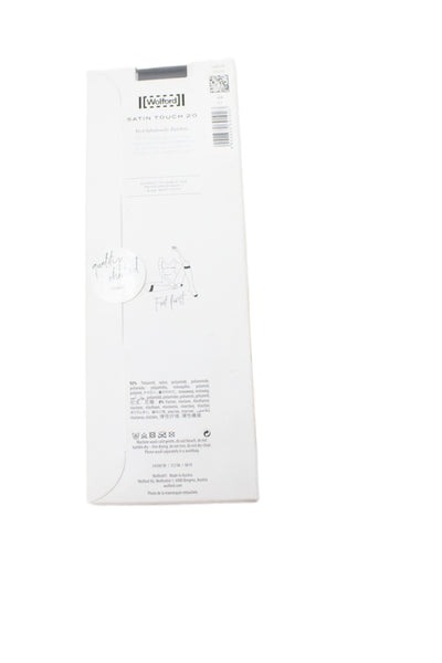 Wolford Women's Satin Touch 20 Sheer Knee-High Tights Black Size S Set Of 3