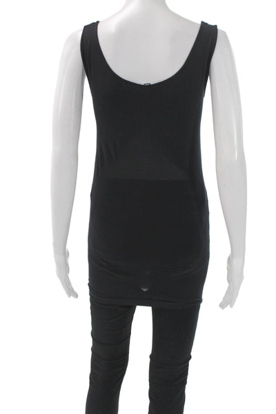 Wolford Women Black Scoop Neck Sleeveless Tunic Size M