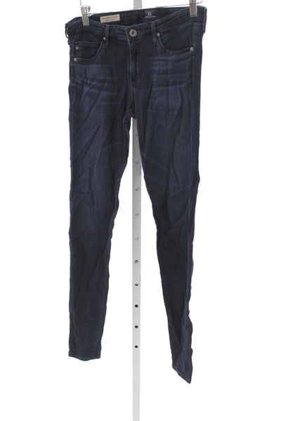 AG Womens Skinny Jeans Blue Mid Rise Button Fly Size 28