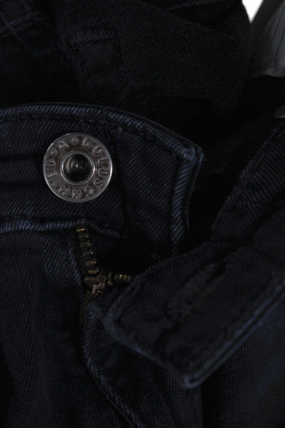 AG Womens Skinny Jeans Blue Mid Rise Button Fly Size 28