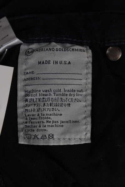 AG Womens Skinny Jeans Blue Mid Rise Button Fly Size 28