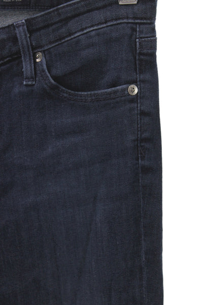 AG Womens White Skinny Jeans Mid Rise Cotton Blend Inseam 28in Size 29