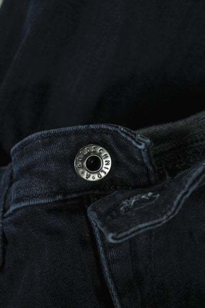 AG Womens Skinny Jeans Blue Mid Rise Button Fly 28in Cotton Blend Size 27