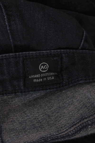 AG Womens Skinny Jeans Blue Mid Rise Button Fly 28in Cotton Blend Size 27