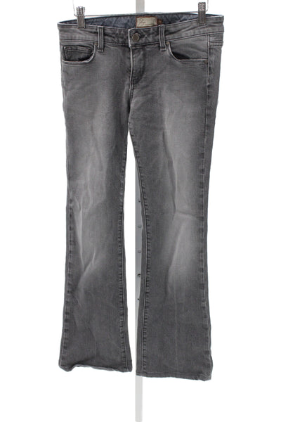 Paige Womens Gray Mid Rise Bootcut Jeans Size 28