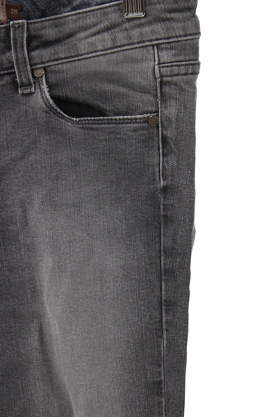 Paige Womens Gray Mid Rise Bootcut Jeans Size 28