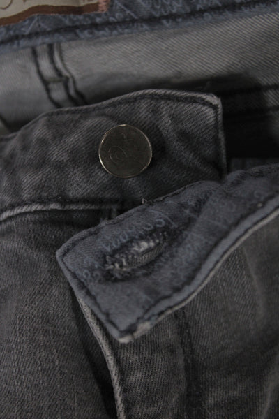 Paige Womens Gray Mid Rise Bootcut Jeans Size 28