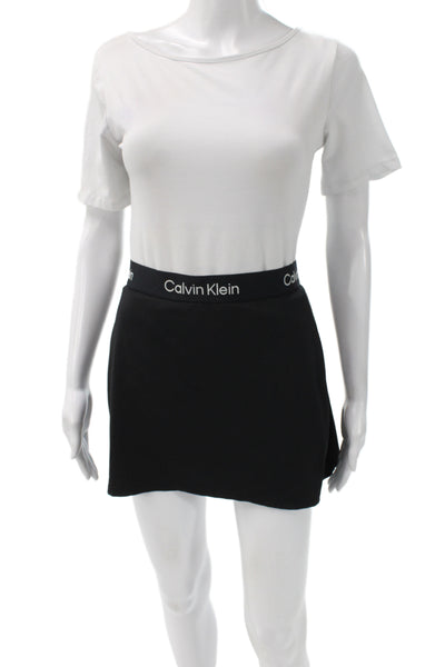 Calvin Klein Womens Athletic Stretch Skort Black Short Athleisure Size 2XL