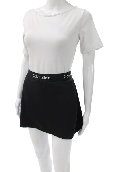 Calvin Klein Womens Athletic Stretch Skort Black Short Athleisure Size 2XL