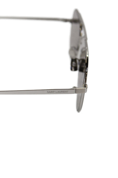 Saint Laurent Unisex Adults Aviator Sunglasses Silver Size 60-13 145mm