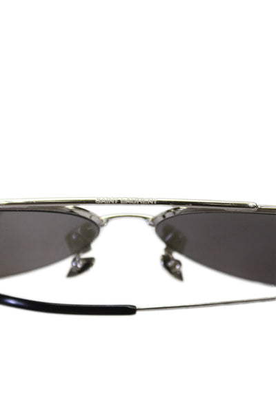 Saint Laurent Unisex Adults Aviator Sunglasses Silver Size 60-13 145mm