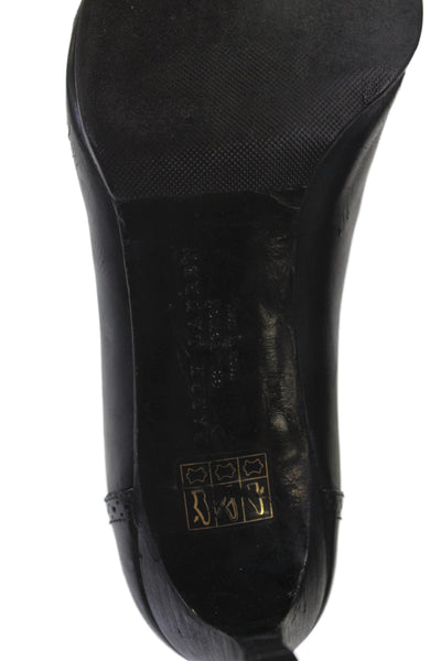 Ralph Lauren Collection Womens Leather Pointed Toe Ankle Boots Black Size 10B