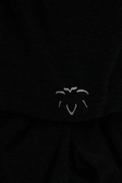 Beyond Yoga Womens Black V-Neck Short Sleeve Basic T-Shirt Yoga Size XS