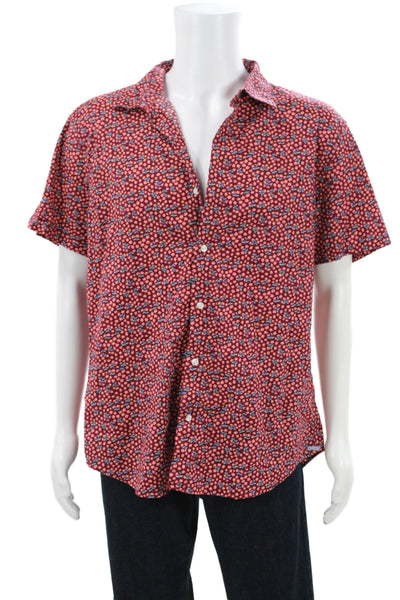 Bonobos Mens Floral Print Slim Fit Shirt Multi Colored Size Extra Large