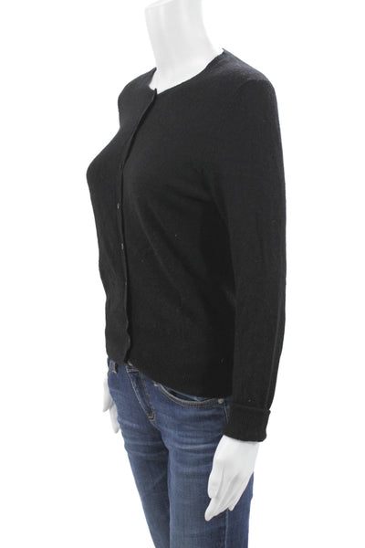 Cashmere Lord & Taylor Womens Black 100% Cashmere Cardigan Long Sleeve Size S