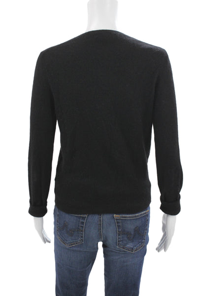 Cashmere Lord & Taylor Womens Black 100% Cashmere Cardigan Long Sleeve Size S