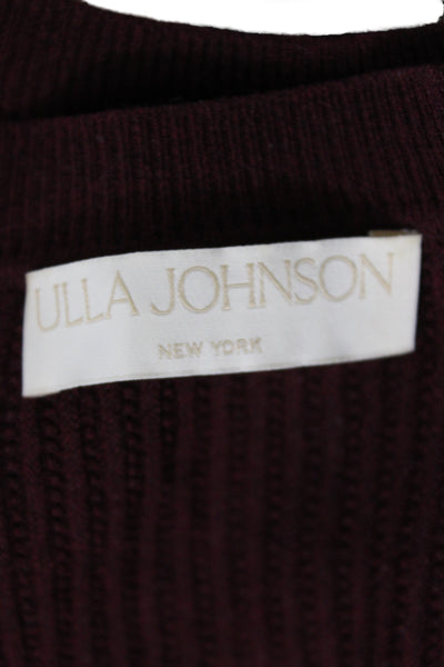 Ulla Johnson Women Pullover Red Sleeveless Crew Neck Bohemian Size S