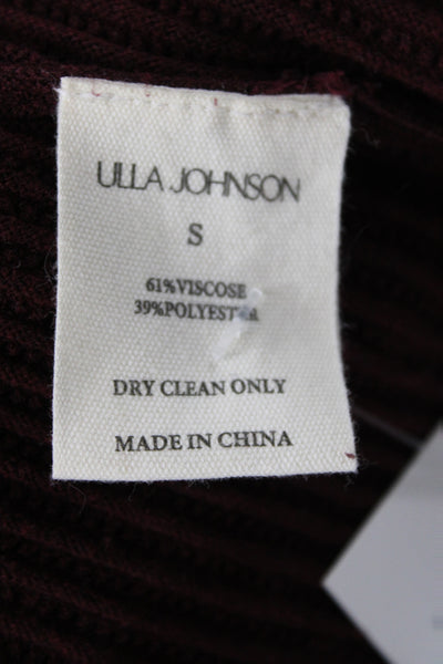 Ulla Johnson Women Pullover Red Sleeveless Crew Neck Bohemian Size S