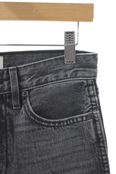 Slvrlake Womens Gray Straight Jeans High Rise 100% Cotton Size 25