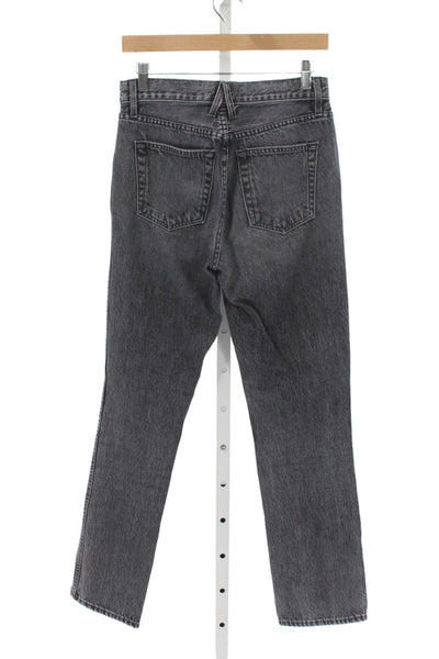 Slvrlake Womens Gray Straight Jeans High Rise 100% Cotton Size 25