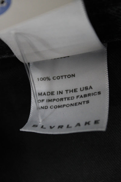 Slvrlake Womens Gray Straight Jeans High Rise 100% Cotton Size 25