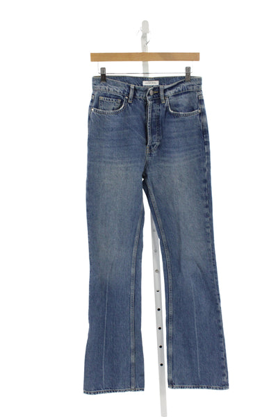 Anine Bing Womens Bootcut Jeans Blue High Rise Cotton Size 25