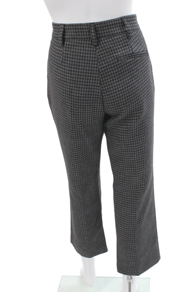 Something Navy Womens Cropped Check Gray Pants 50% Polyester Size 6