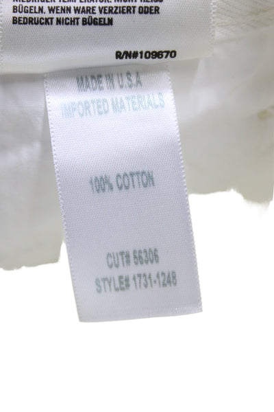 Citizens of Humanity Women White Straight Jeans High Rise 100% Cotton Size 28