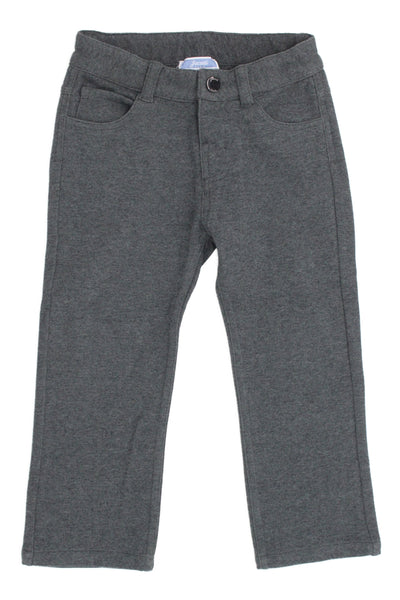 Jacadi Girls Cotton Straight Leg Pants Dark Gray Size 36M