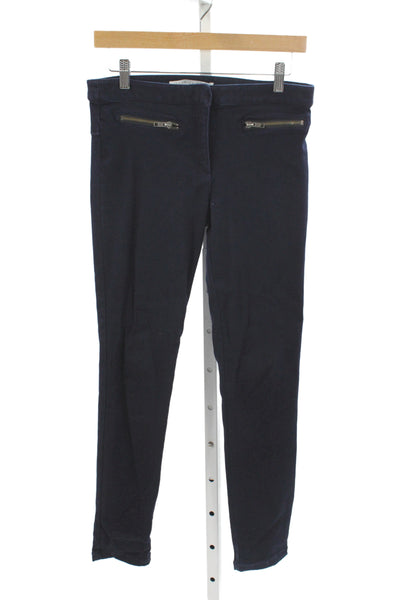 Veronica Beard Womens Blue High Rise Modal Jegging Button Size 4